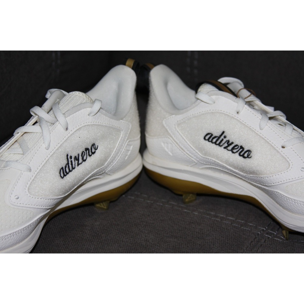 adidas White and Gold Athletic Shoes - Picture 9 of 16